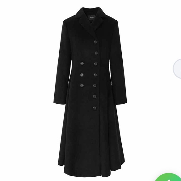 Y&Y Double Breasted Black Coat - Picture 2 of 12